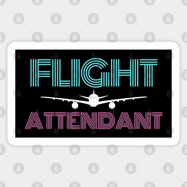 Flight Attendant Neon Sticker by Jetmike